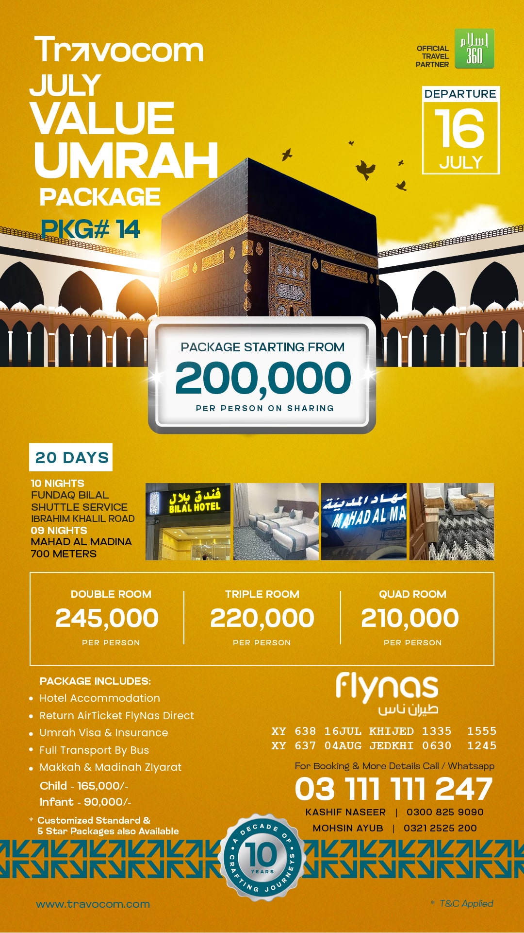 20 DAYS - UMRAH - VALUE PKG14-min