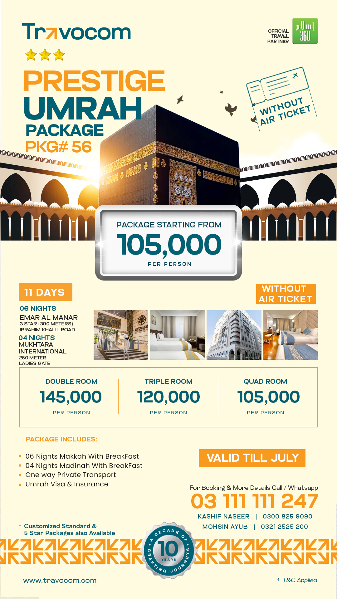 11DAYS PRESTIGE PKG 56